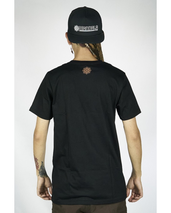T-Shirt Mandala Yantra Μαύρο