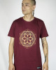 T-Shirt Mandala Yantra Μπορντό