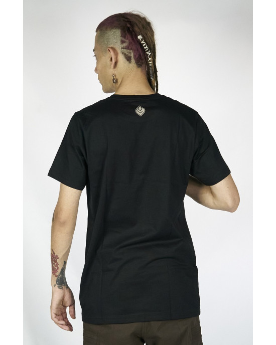 T-Shirt Seven Virtues Labyrinth Skull Μαύρο