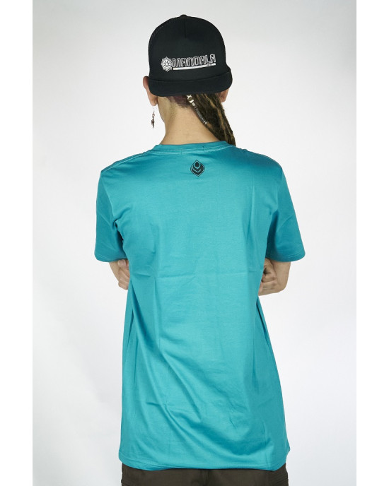 T-Shirt Seven Virtues Labyrinth Skull Τιρκουάζ