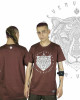 T-Shirt Seven Virtues Sacred Geometry Jaguar Καφέ
