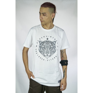 T-Shirt Seven Virtues Sacred Geometry Jaguar Άσπρο 