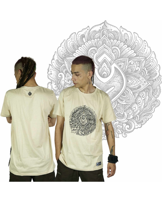 T-Shirt Seven Virtues Wayang Μπεζ