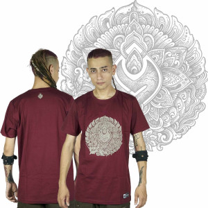 T-Shirt Seven Virtues Wayang Μπορντώ