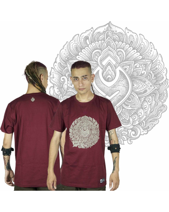 T-Shirt Seven Virtues Wayang Μπορντώ