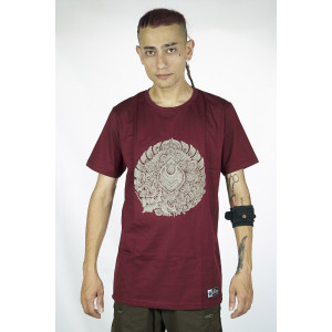 T-Shirt Seven Virtues Wayang Μπορντώ