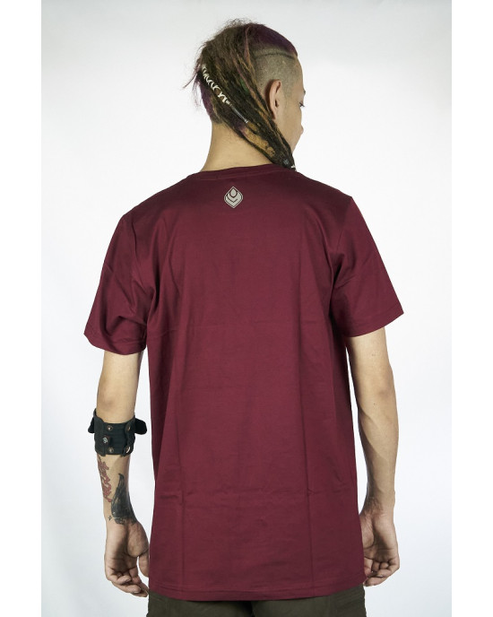 T-Shirt Seven Virtues Wayang Μπορντώ