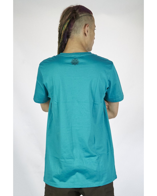 T-Shirt Mandala Amanita Τιρκουάζ