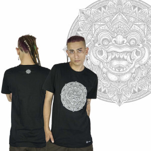 T-Shirt Mandala Boma Μαύρο