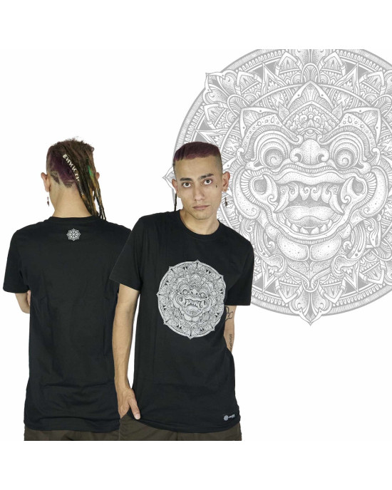 T-Shirt Mandala Boma Μαύρο