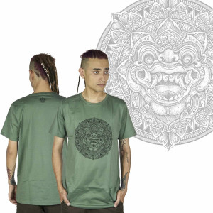 T-Shirt Mandala Boma Χακί