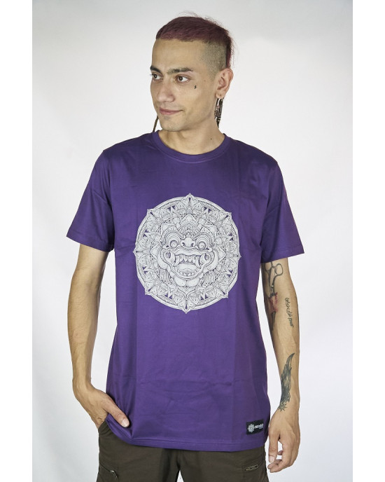 T-Shirt Mandala Boma Μώβ