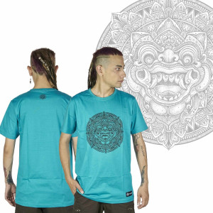 T-Shirt Mandala Boma Τιρκουάζ