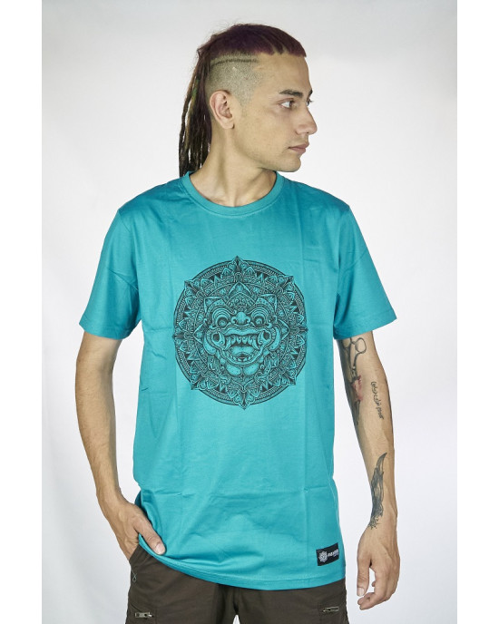 T-Shirt Mandala Boma Τιρκουάζ