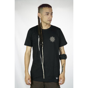 T-Shirt Mandala Laughing Barong Μαύρο