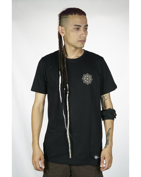 T-Shirt Mandala Laughing Barong Μαύρο