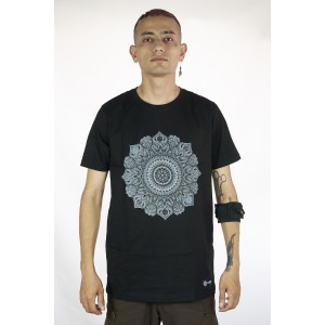 T-Shirt Mandala Violent Relaxation Μαύρο