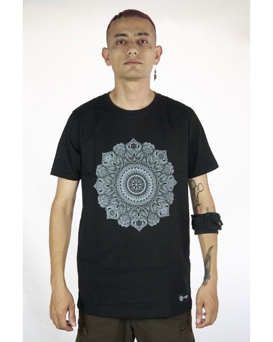 T-Shirt Mandala Violent Relaxation Μαύρο