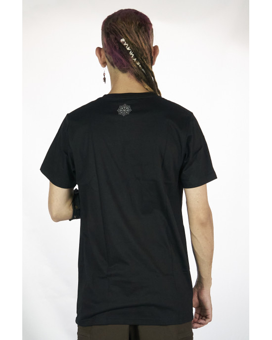 T-Shirt Mandala Violent Relaxation Μαύρο
