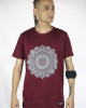 T-Shirt Mandala Violent Relaxation Μπορντό