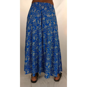 Φούστα Maxi Indigo Blue Floral