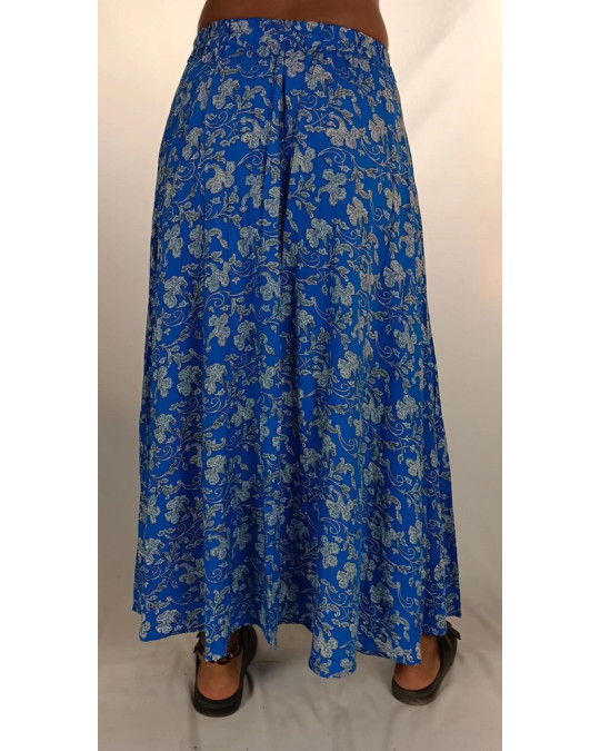 Φούστα Maxi Indigo Blue Floral