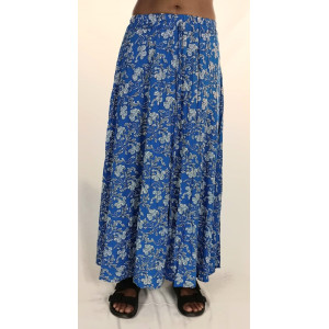 Φούστα Maxi Indigo Blue Floral