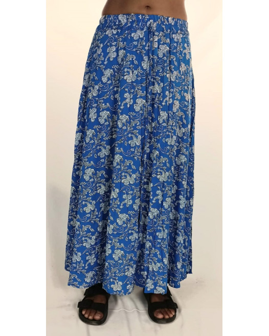Φούστα Maxi Indigo Blue Floral