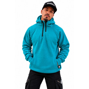 Mandala Half-Zip Hoodie – Τιρκουάζ