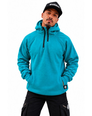 Mandala Half-Zip Hoodie – Τιρκουάζ