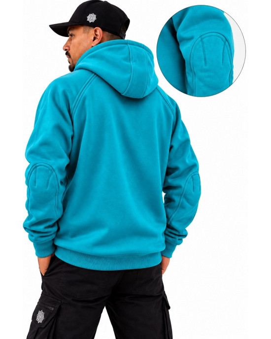 Mandala Half-Zip Hoodie – Τιρκουάζ
