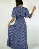 Maxi Φόρεμα Aster Μπλέ Floral