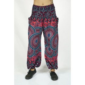 Παντελόνα Σαλβάρι Boho Mandala Φούξια