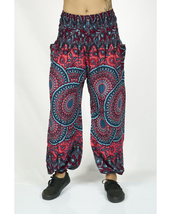 Παντελόνα Σαλβάρι Boho Mandala Φούξια