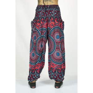 Παντελόνα Σαλβάρι Boho Mandala Φούξια