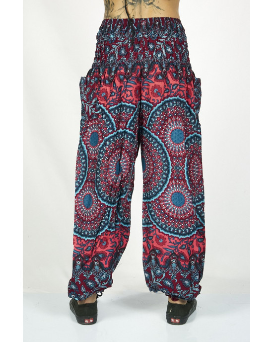 Παντελόνα Σαλβάρι Boho Mandala Φούξια