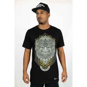 T-shirt Barong Mask Geometry Μαύρο