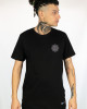 T-Shirt Mandala Ascension Grid Μαύρο