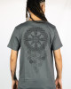 T-Shirt Mandala Ascension Grid Σκούρο Γκρι