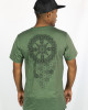 T-Shirt Mandala Ascension Grid Χακί
