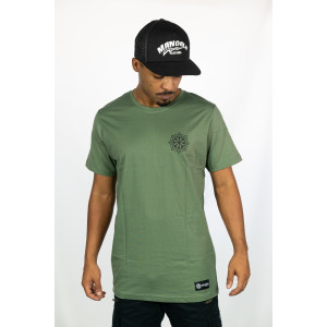 T-Shirt Mandala Ascension Grid Χακί