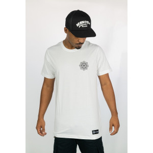 T-Shirt Mandala Ascension Grid Λευκό