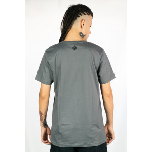 T-shirt Mandala Barong Beauty Σκούρο Γκρι