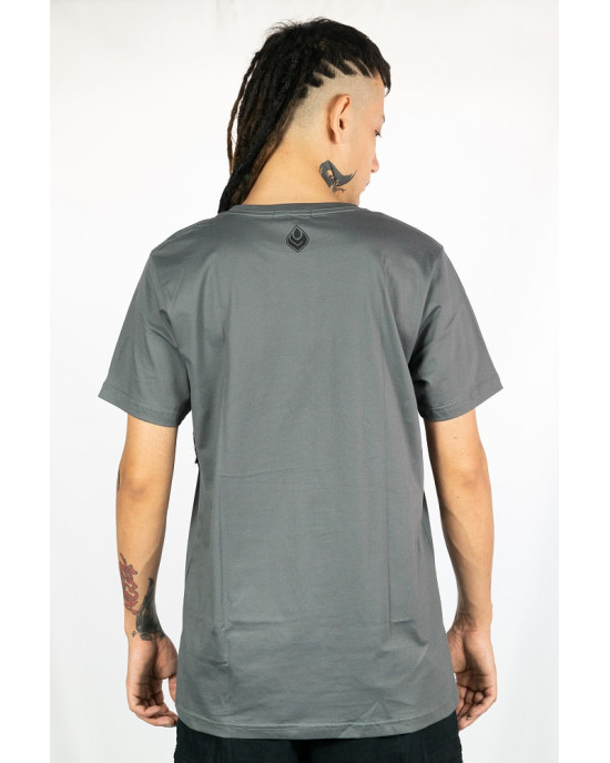 T-shirt Mandala Barong Beauty Σκούρο Γκρι