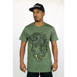 T-shirt Mandala Barong Beauty Χακί