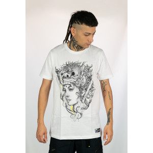 T-shirt Mandala Barong Beauty Λευκό