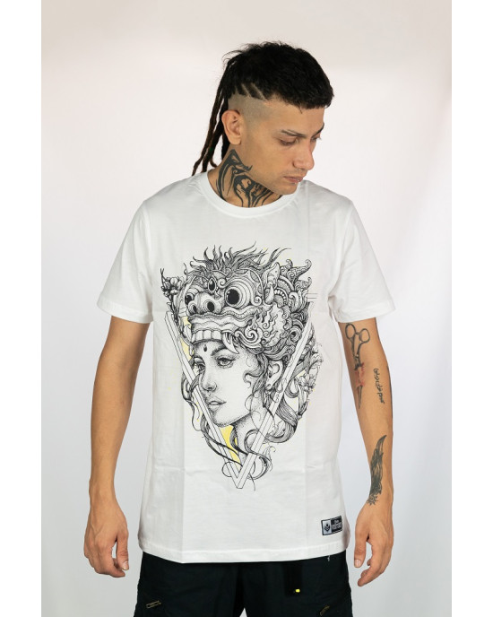 T-shirt Mandala Barong Beauty Λευκό