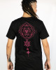 T-shirt Mandala Cosmic Alignment Μαύρο