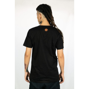 T-shirt Mandala Cosmic Balance Μαύρο