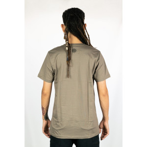 T-shirt Mandala Cosmic Balance Ανοιχτό Καφέ